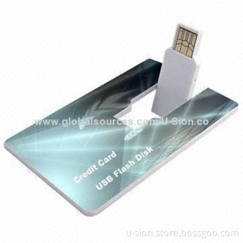 Free Logo Printing Business Card USB Flash Drive for Promotions with 20Mbps Reading Speed